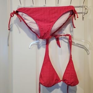 Xhilaration Red Polka Dot Bikini